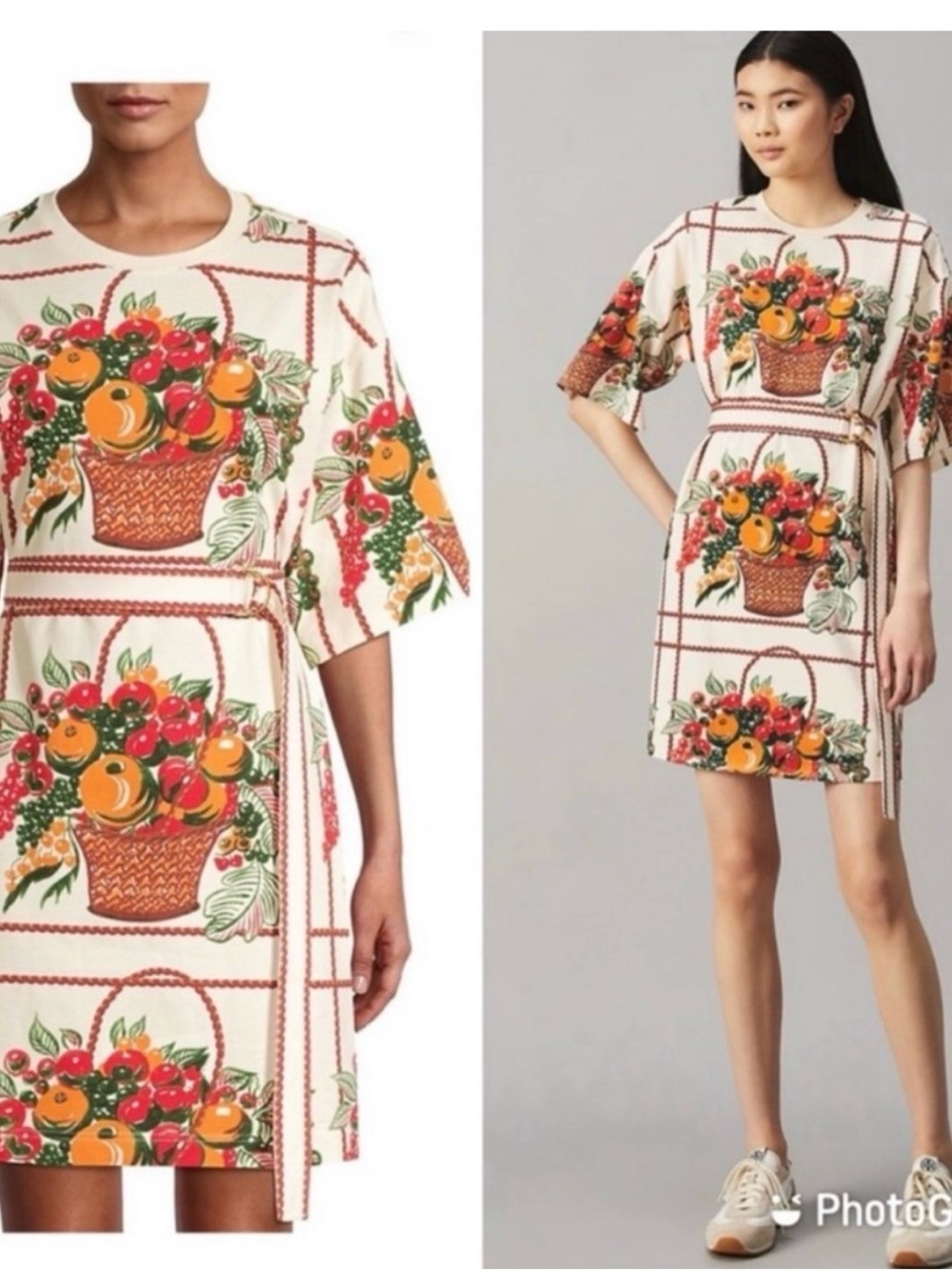 Tory Burch Fruit Basket Cotton Dress XS - Picture 2 of 3